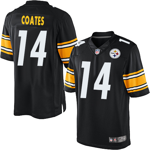 Men's Limited Sammie Coates Nike Jersey Black Home - #14 NFL Pittsburgh Steelers